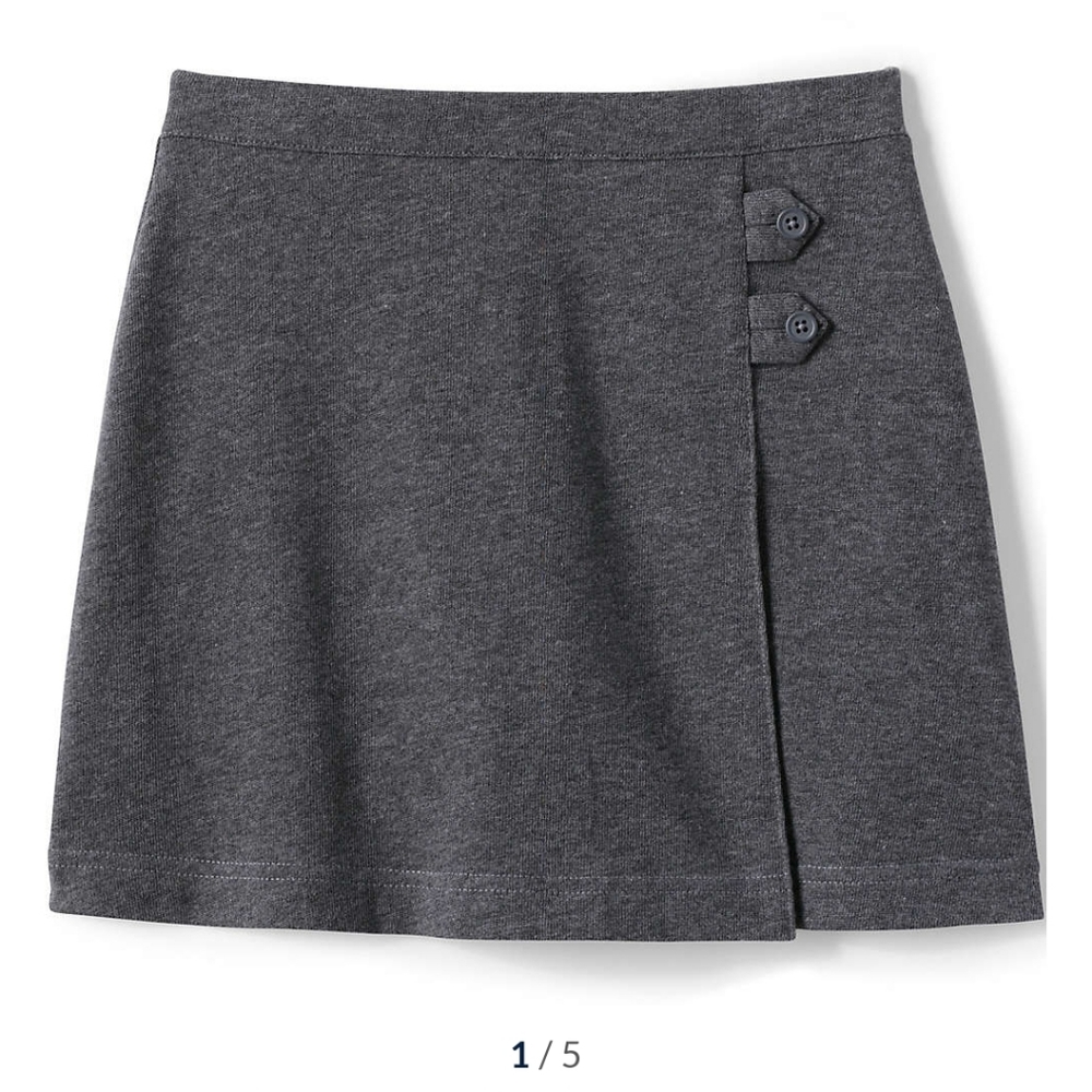 LandsEnd Girls Knit Above the knee skort size 10, Uniform